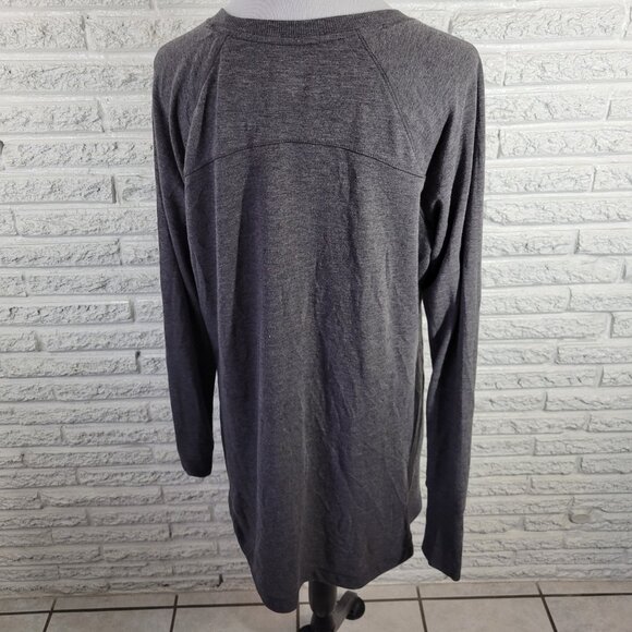 Tek Gear Womens XL Long Sleeve Gray Tee Stretch Jersey Crew Neck Casual GRA70E - Picture 4 of 6